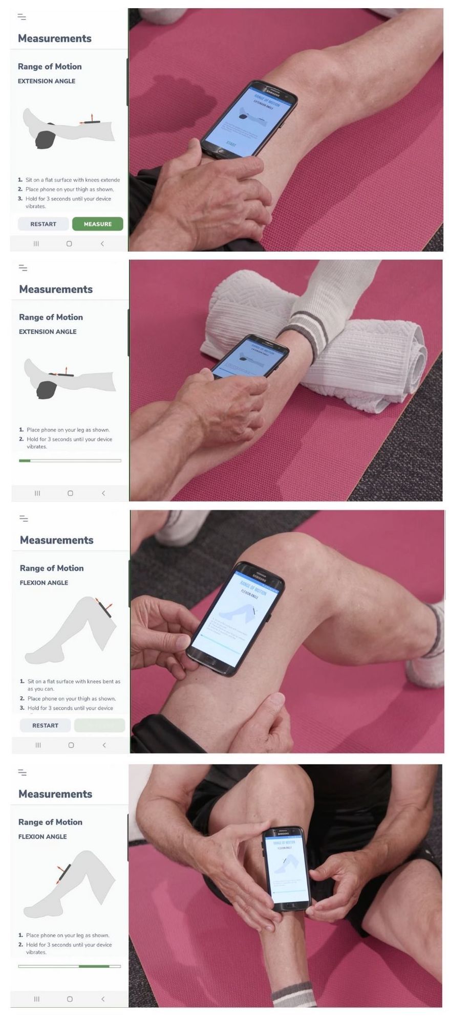 How can I accurately measure my knee range of motion with Curovate? A Physical Therapy App for ACL and  Knee Replacement.