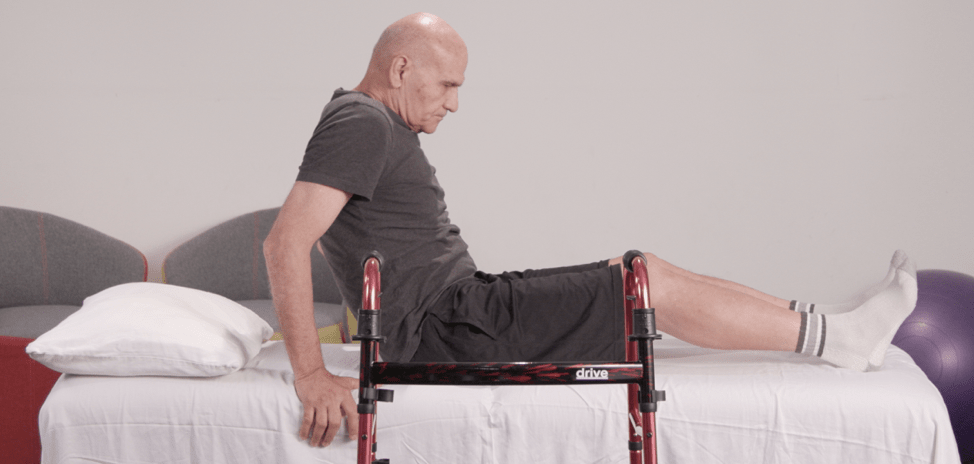 How to use a walker and safety tips part 2: Sitting, standing and getting in and out of bed